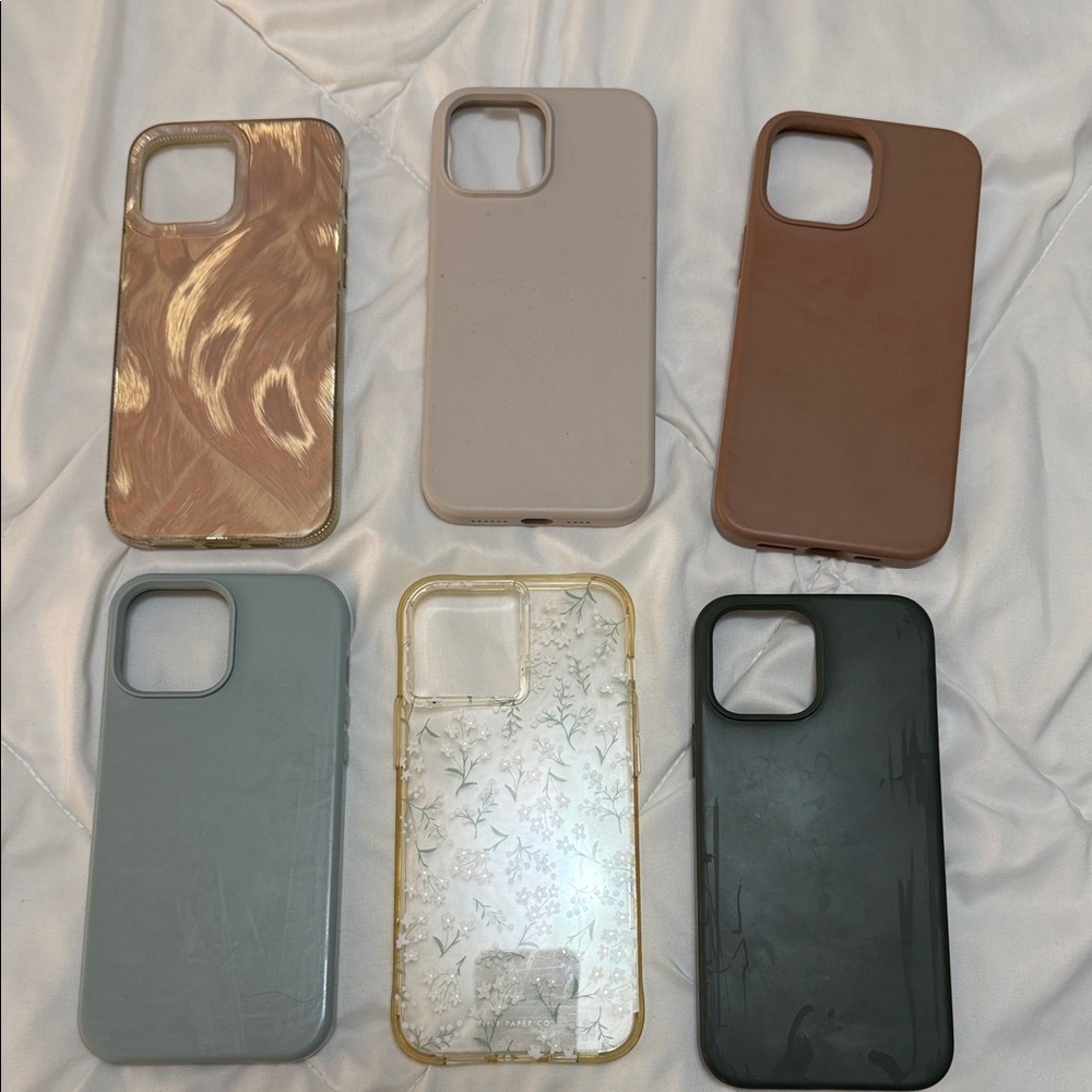 iPhone 13 Pro Max - Assorted Phone Case Set - Neutral Tones